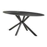 Dining table Sophie DH Interior Black LxWxH 189x99x9 Ceramic White photo diagonal front view