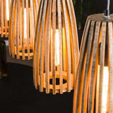 Hanging lamp Elias DH Interior Mango LxWxH 140x42x20 Mango wood Atmospheric photo detail