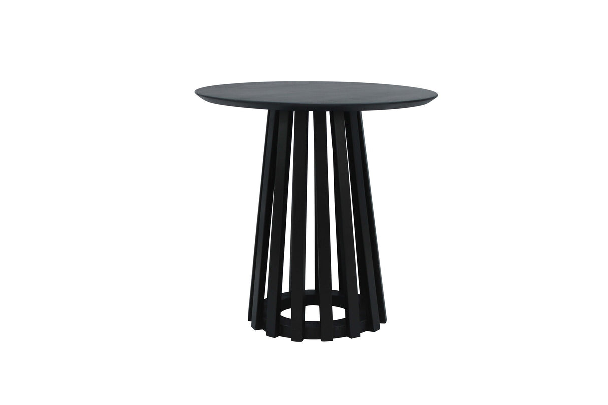 Coffee table Rory Black Dimehouse Black LxWxH 55x55x55 Acacia wood White photo front view