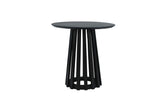 Coffee table Rory Black Dimehouse Black LxWxH 55x55x55 Acacia wood White photo front view