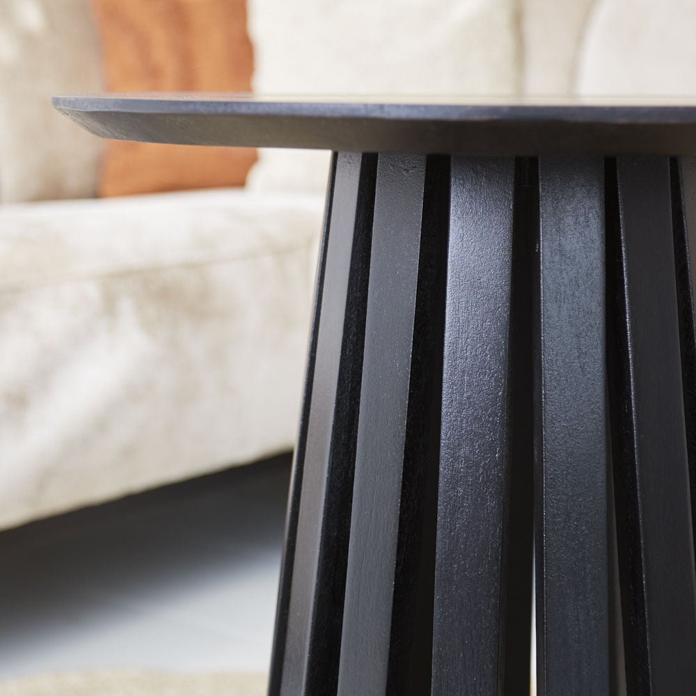 Coffee table Rory Black Dimehouse Black LxWxH 55x55x55 Acacia wood Atmospheric photo detail