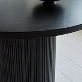 Dining table Elora Dimehouse Black LxWxH 115x115x9 Mango wood Atmospheric photo detail