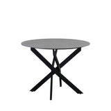 Vivian Gray dining table Dimehouse Gray LxWxH 111x111x11 Sintered stone White photo front view