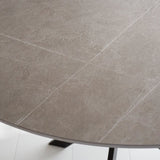 Vivian Gray dining table Dimehouse Gray LxWxH 121x121x11 Sintered stone Atmospheric photo detail