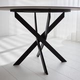 Vivian Gray dining table Dimehouse Gray LxWxH 121x121x11 Sintered stone Atmospheric photo detail