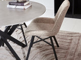 Vivian Gray dining table Dimehouse Gray LxWxH 141x141x11 Sintered stone Atmospheric photo in situation
