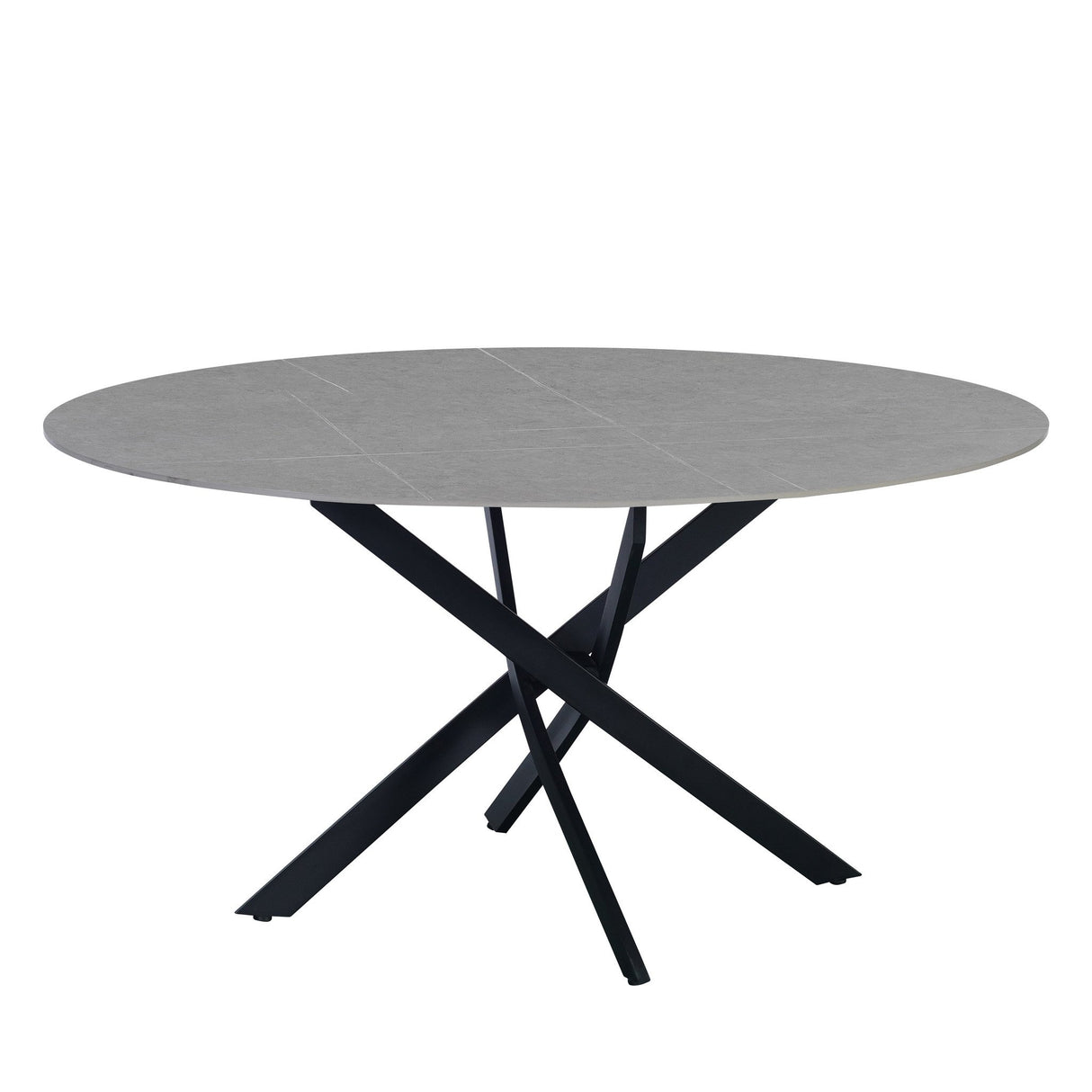 Vivian Gray dining table Dimehouse Gray LxWxH 120x16x7 Sintered stone White photo side view