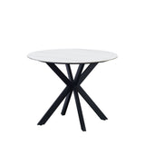 Dining table Yuna White Dimehouse White LxWxH 111x111x11 Sintered stone White photo front view