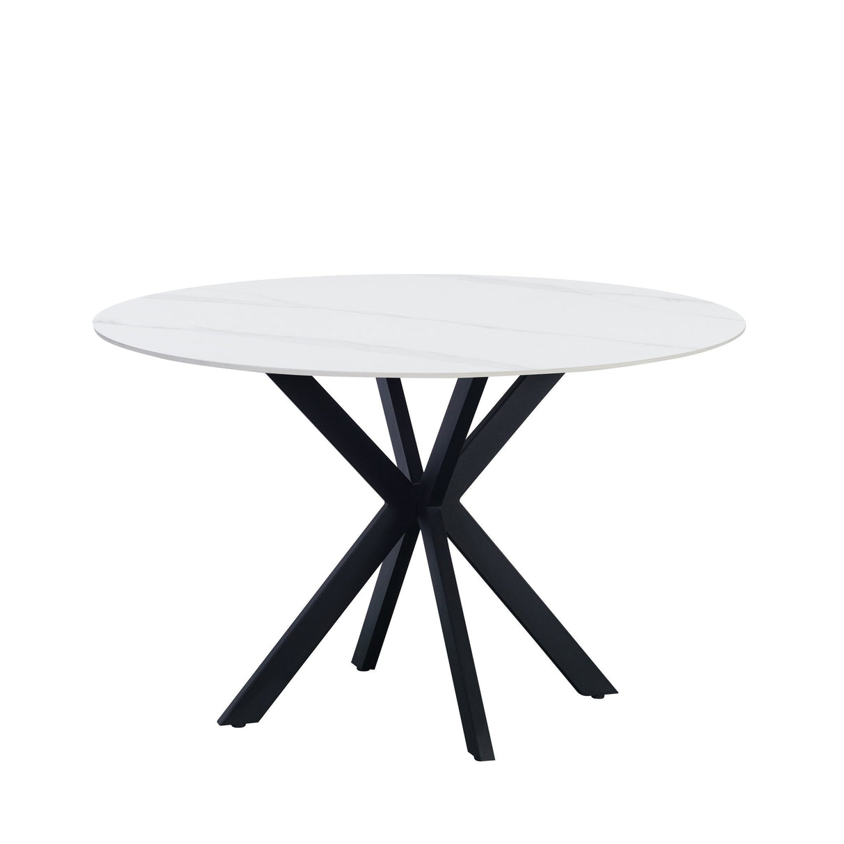 Dining table Yuna White Dimehouse White LxWxH 132x132x11 Sintered stone White photo diagonal front view