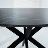 Dining table Yuna Black Dimehouse Black LxWxH 114x77x9 Sintered stone Atmospheric photo detail