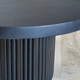 Coffee table Elora Dimehouse Black LxWxH 85x85x9 Mango wood Atmospheric photo detail