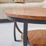 Coffee table Oxis Wood Dimehouse Brown LxWxH 92x92x43 Mango wood Atmospheric photo detail