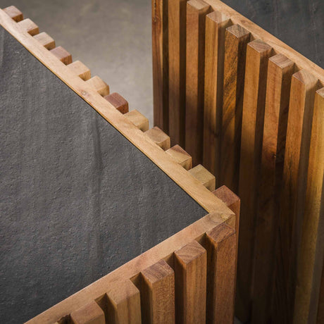 Salontafel Salo DH Interior Leisteen LxBxH 67x67x50 Leisteen Sfeerfoto detail