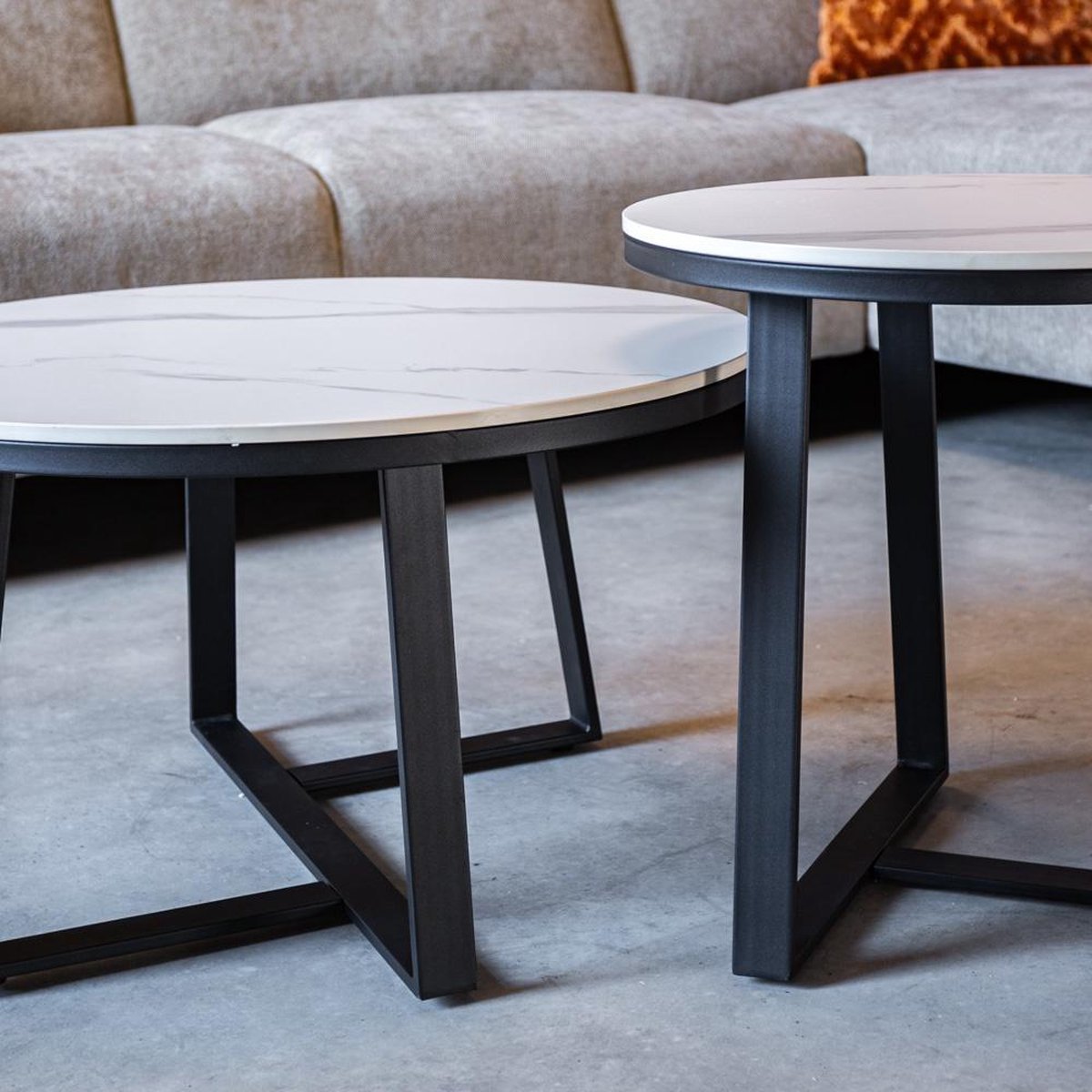 Coffee table Marble Look Tanner White