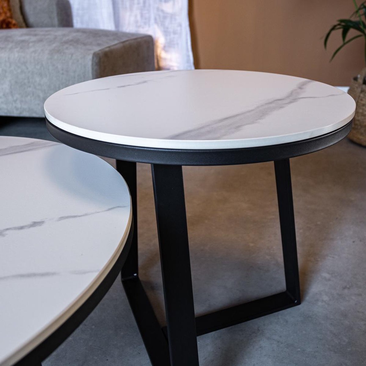 Coffee table Marble Look Tanner White