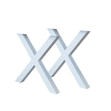 Frame X Wit Dimehouse Wit LxBxH 78x74x29 Metaal Witfoto schuin vooraanzicht