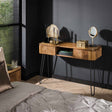 Dressing table Maria DH Interior Mango LxWxH 116x47x29 Mango wood Atmospheric photo diagonal front view