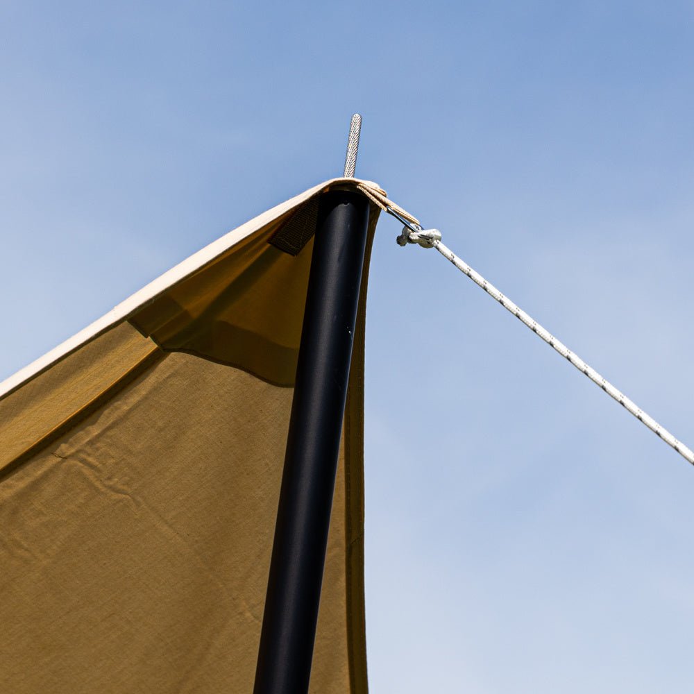 Awning Tarp cotton beige 420x420x240 cm Dimehouse Beige LxWxH 66x16x14 Cotton Atmosphere photo different